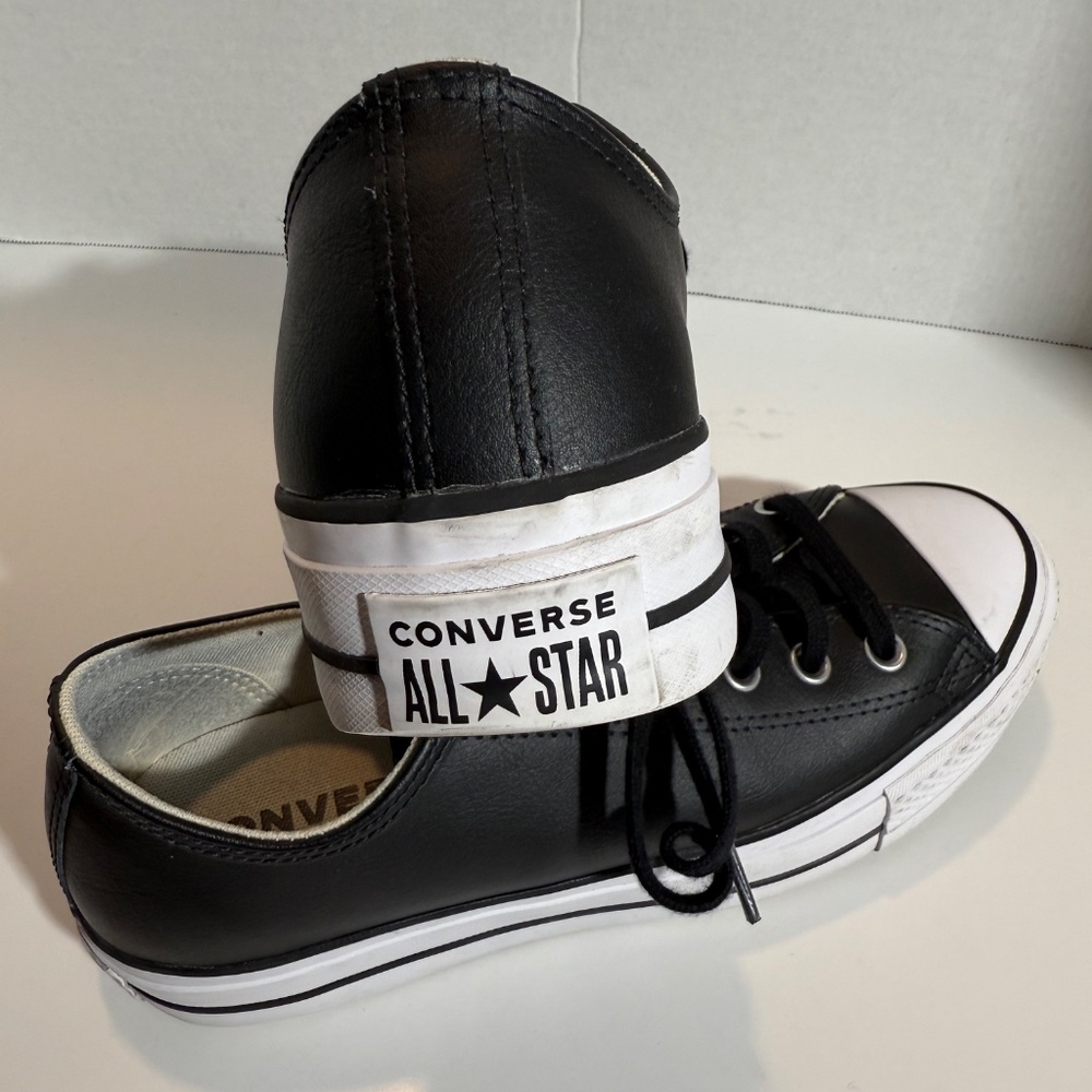 Converse Chuck Taylor All Star Lift Platform Leather Sneakers - Picture 6 of 7